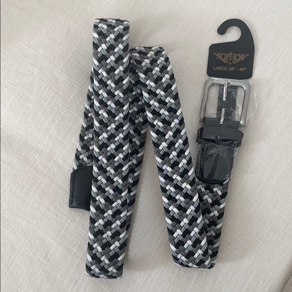 Mens braided belt NEVER BEEN WORN